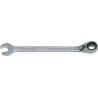 Hazet 606-15 Clé mixte a cliquet/profil traction a 12 pans extérieurs Taille 15 longueur 218 mm