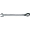 Hazet 606-19 Clé mixte a cliquet/profil traction a 12 pans extérieurs Taille 19 longueur 268,3 mm