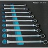 Assortiment d'outils pour servante 163-101/ 9 Jeu de Clés polygonales doubles 9 pièces Hazet