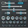 Assortiment d'outils pour servante 163-102/27 Jeu de Clé a Douille,serrage pour les vis de fixation de coupe Hazet