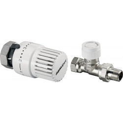Ensemble thermostat d'angle 5x Tête thermostatique Uni SH 5x Vanne thermostatique UT DG DN 15