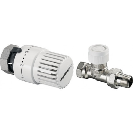 Ensemble thermostat d'angle 5x Tête thermostatique Uni SH 5x Vanne thermostatique UT DG DN 15