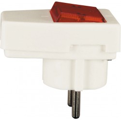 Schuko-Prise avec lampe controle blanc