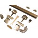 Ensembles fixation portes coulissantes réglables 40kg 155cm