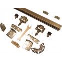 Ensembles fixation portes coulissantes réglables 40kg 185cm