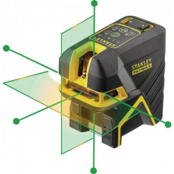 Laser en croix FatMax® FM 5points Li-Ion vert 30(récepteur 50m)/Pk.45m ±3mm/10m
