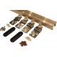 Ensemble garnitures porte colissante 28kg 200cm