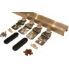 Ensemble garnitures porte colissante 28kg 200cm