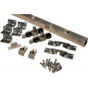 Ensembles fixation portes coulissantes réglables 80kg 190cm