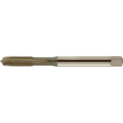 Taraud machine pour trous débouchants, DIN 371, sans revêtement, Filetage : M10, Pas 1,5 mm, Long. totale 100 mm, queue Ø 10,0 mm