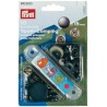 Boutons pression Sport, laiton, 15mm, bleuissage,10 pices (Par 5)