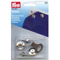 Tenax fermetures d'arret 20mm laiton argenté (Par 5)