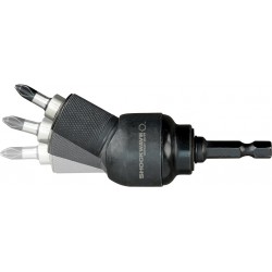 Renvoi d'angle cardan MILWAUKEE pour visseuse a chocs + 10 Embouts de vissage Milwaukee
