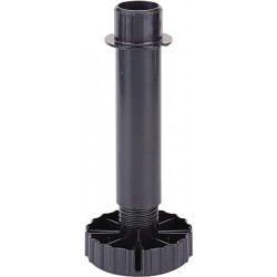 Pied de réglage base Correct Ku.noir 70mm gamme -6/+30mm HETTICH (Par 100)
