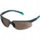 Lunettes de protection S2002SGAF-BGR-EU EN 166 EN172 Branches gris/turquoise Verres gris