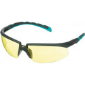 Lunettes de protection S2003SGAF-BGR-EU EN 166 EN170 Branches gris/turquoise Verres jaunes