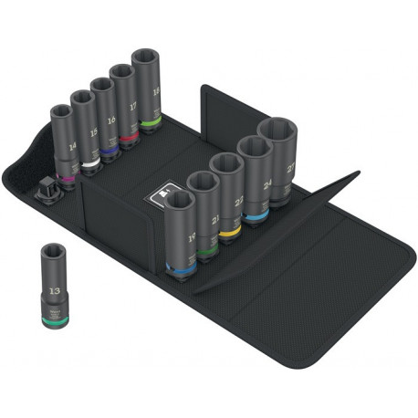 Jeu de douilles à chocs 8790 C Impaktor Deep Set 1 11 pièces 1/2 pouce de long, 6 pans