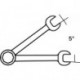 Clé à cliquet mixte 17F SW 17mm L.229mm STAHLWILLE
