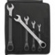 Set Clé à cliquet mixte 17F/5 5tlg. Z.72 Chrome-. sac à roulettes