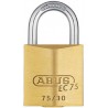 Cadenas en laiton avec clé réversible EC 7530mm