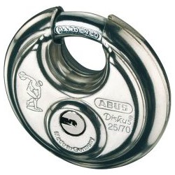Disque verrouillage 25 / 70mm avec clé réversible