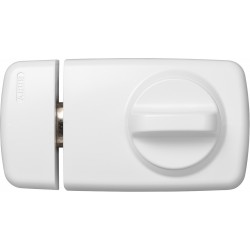Verrou de porte complémentaire bouton rotatif Blanc - Abus 532702 7010 W