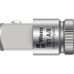 Rallonge 781 A carré 1/4 sortie 1/4 pouce 3/8 pouce L.25,2mm WERA
