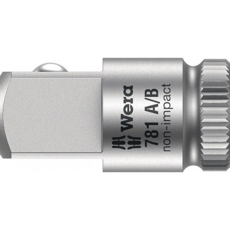 Rallonge 781 A carré 1/4 sortie 1/4 pouce 3/8 pouce L.25,2mm WERA