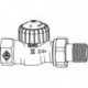 Robinet de radiateur V-exakt II RG nickelé passage 1/2 pouce kvs 0,86 (par 20) (Par 20)