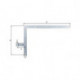 Equerre volet 400x600x40x105mm acier galv.haut 5mm GAH