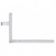 Equerre volet 400x600x40x105mm acier galv.verz.gauche bas 5mm GAH