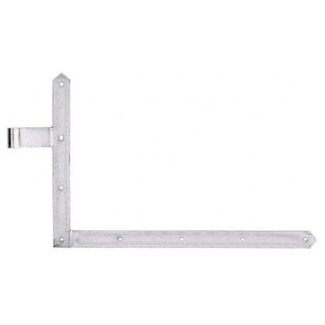 Equerre volet 400x600x40x105mm acier galv.verz.gauche bas 5mm GAH