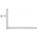 Equerre volet 400x600x40x105mm acier galv.verz.gauche bas 5mm GAH