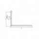 Equerre volet 400x600x40x105mm acier galv.verz.gauche bas 5mm GAH