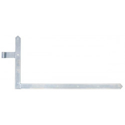 Equerre volet 400x800x40x105mm acier galv.verz.gauche bas 5mm GAH