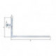 Equerre volet 400x800x40x105mm acier galv.verz.gauche bas 5mm GAH