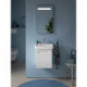 Lave-mains Duravit Duravit No 1 blanc, avec trop-plein, 1 trou pour robinetterie 450x350mm