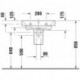 Duravit lavabo pour meuble Duravit No 1 avec trop-plein, 1 trou pour robinetterie, blanc 600x460mm
