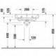 Duravit lavabo pour meuble Duravit No 1 avec trop-plein, 1 trou pour robinetterie, blanc 600x460mm