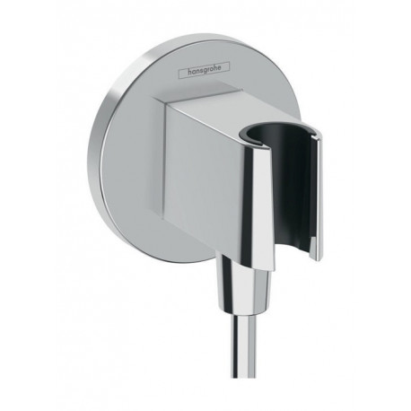 Raccord mural FixFit S avec support de douche chromé