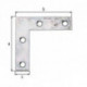 Equerre L.40x40mm lar.10mm S.1.25mm acier .GAH (Par 100) (Par 100)