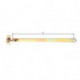 Charnière de volet lar.40mm L.660x40mm S.5mm STA galv.jaune galv.réglable sur 30mm GAH