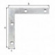 Equerre L.75x75mm lar.12mm S.1.25mm acier .GAH (Par 50)