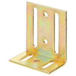 Equerre L.40x77mm lar.65mm S.3mm acier galv.brut.verz.d.pass.GAH (Par 25)