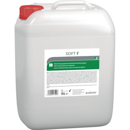 Nettoyage de la peau IVRAXO SOFT F bidon de 10l salissures légères.GREVEN