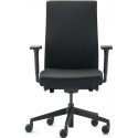 Chaise de bureau pivotante à technologie synchrone noir 410-520mm avec accoudoirs Capacité de charge 110kg