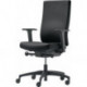 Chaise de bureau pivotante avec technique synchrone noir 400-520 mm avec accoudoir