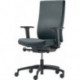 Chaise de bureau pivotante avec technique synchrone grise 400-520 mm avec accoudoir