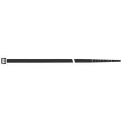 Serre cable Nylon noir 550x9mm a100 unités SapiSelco
