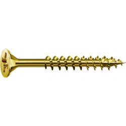 Vis universelle SPAX SeKo cruciforme Z 4,5x 35/25 galvanisé Jaune (Par 500)